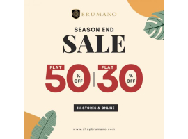 Brumano Summer Season End Sale! Flat 50% & 30% OFF On All Dummer Articles